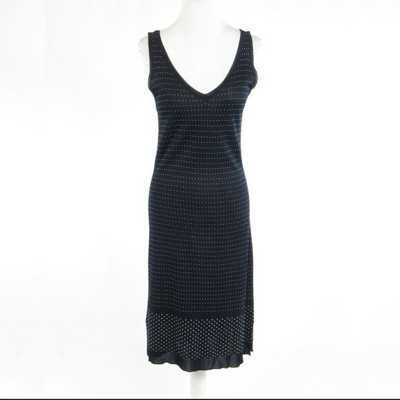 ETC blue sleeveless sheath dress S - Picture 1 of 8